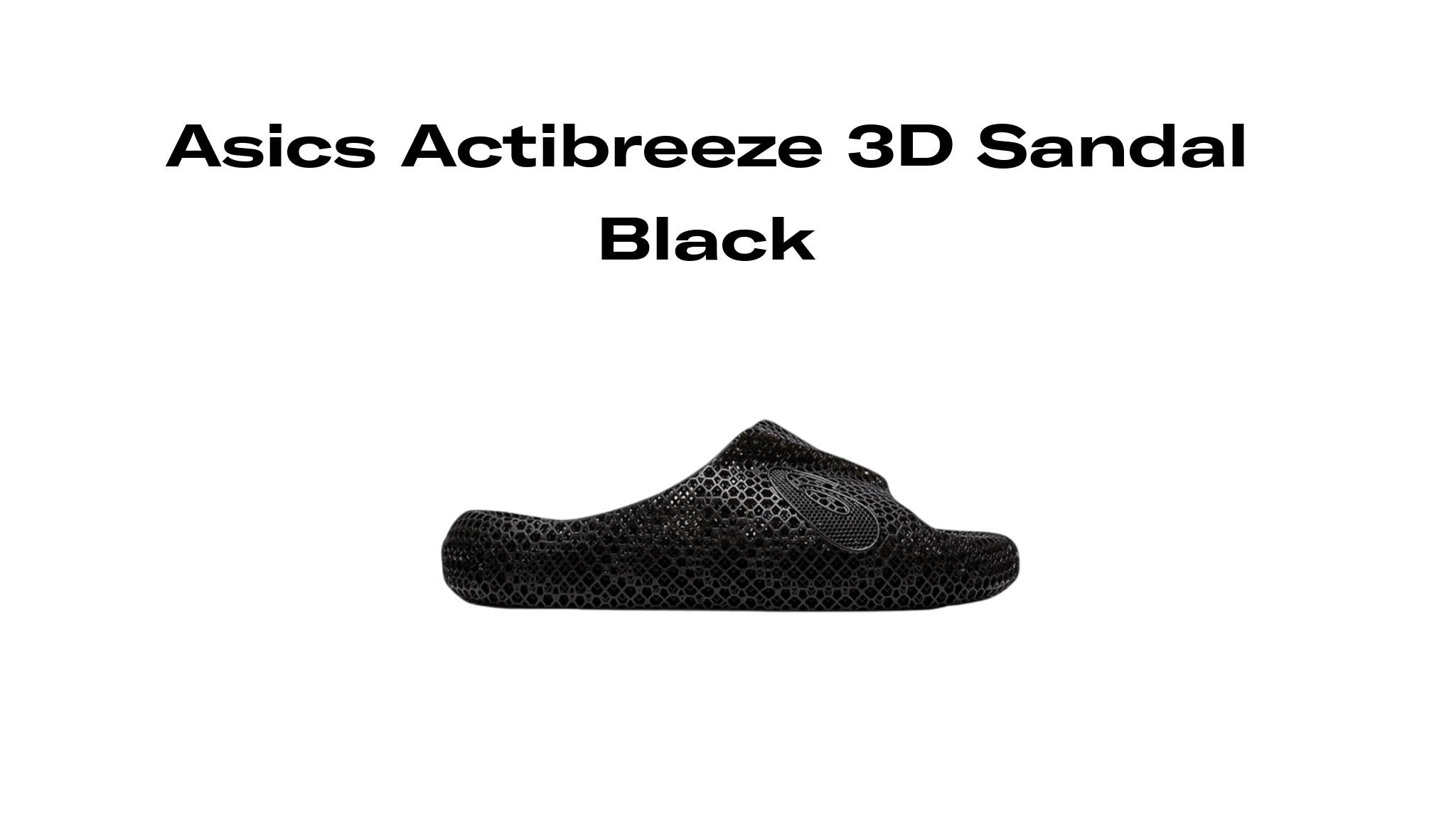 Asics Actibreeze 3D Sandal Black, Raffles and Release Date | Sole Retriever